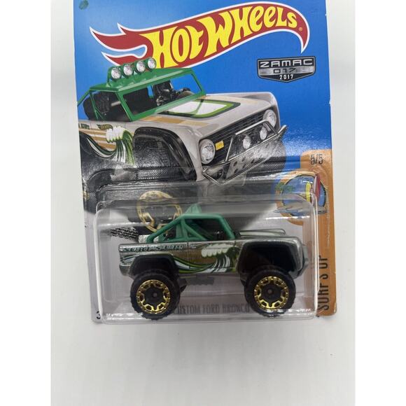 2017 Hot Wheels ZAMAC #17 5/5 Surf's Up Custom Ford Bronco - Picture 2 of 6